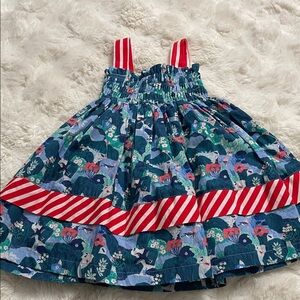 Charming Blue and Red Kids Dress
